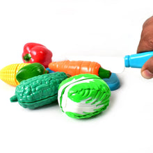 Realistic slice-able fruits and vegetables cut in 2 part play toy set - dailyneed.life
