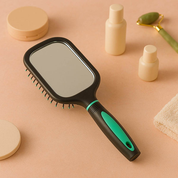 2-in-1 Hair Comb Brush with Mirror - dailyneed.life