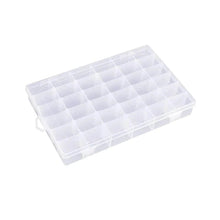 36 Grids Clear Plastic Organizer Jewelry Storage Box with Adjustable Dividers, Transparent Organizer Box (1pc) - dailyneed.life