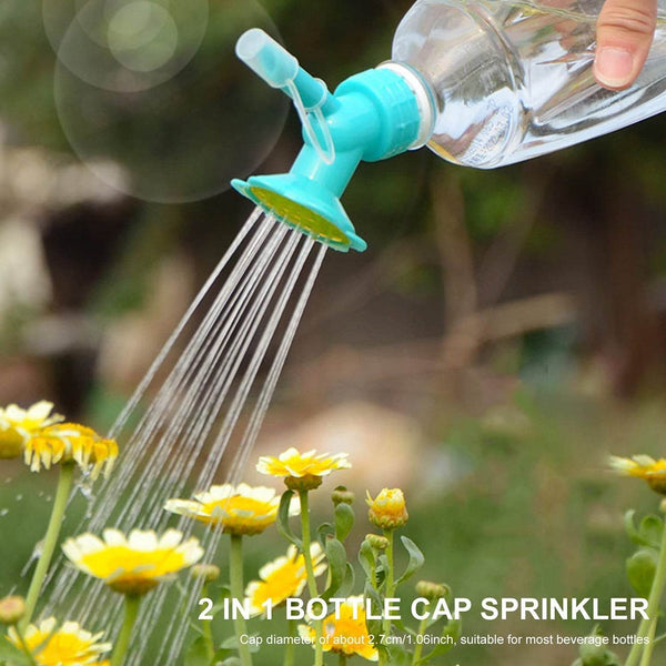 2-in-1 Bottle Cap Sprinkler - Dual Head Watering Spout, Double-Ended Nozzle for Indoor Seedlings and Plants, Garden Tool - dailyneed.life
