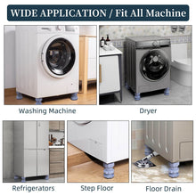 Washing machine support, anti vibration washing machine support adjustable washer anti vibrasion pads, washer & dryer pedestals, Washing Machine Accessory Anti- Skid Pad PVC Lifting Pad Non-Slip ( 1 Pc ) - dailyneed.life