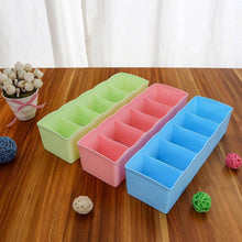 Desktop Storage Organizer Box Set - 5 Grid Compartments for Clothing, Underwear, Socks & Ties (4-Piece) - dailyneed.life