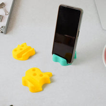 Multi-Functional Apple-Shaped Plastic Mobile Stand with Pen Holder (3 Pc / Mix Color) - dailyneed.life