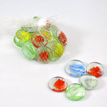Glass Gem Stone, Flat Round Marbles Pebbles for Vase Fillers, Attractive pebbles for Aquarium Fish Tank. - dailyneed.life