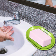 Plastic Soap Dish Holder for Bathroom Shower Wall Mounted Self Adhesive Soap Holder Saver Tray-Plastic Sponge Holder for Kitchen Storage Rack Soap Box, Bathroom ,Sabudani - dailyneed.life