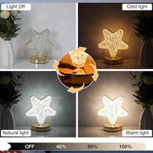 Star Crystal Diamond Touch Lamp – USB Rechargeable, 3-Way Dimmable - dailyneed.life