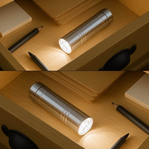 Portable Mini Torch, Super-Bright Mini 6 LED Bulb Pocket Torches - Small Keyring Torch Flashlight for Camping, Hiking, DIY, Travelling, Outdoors and More 3 Battery operated (Battery not included / 1 pc / Mix Color ) - dailyneed.life