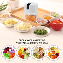 Wireless USB Rechargeable Mini Electric Garlic Machine / Chopper 3 Blades (250Ml) - dailyneed.life