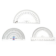 Multipurpose Transparent Plastic Protractor Set (3 Pcs Set) - dailyneed.life