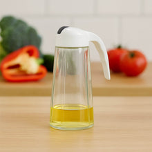Kitchen Glass Oil Bottle Dispenser Automatic Opening Closing Home Bottles For Oil And Vinegar Honey Olive Oil Container (630ml) - dailyneed.life