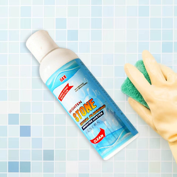 Stone Stain Remover Cleaner, Stone Crystal Plating Agent, Marble Stone Cleaner Polishes, Crystal Plating for Kitchen, Patio, Backyard Marble Cleaner and Polish (75 ML Approx / 1 pc) - dailyneed.life