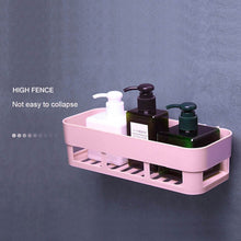 ABS Plastic Shower Corner Caddy Basket Shelf Rack with Wall Mounted Suction Cup for Bathroom Kitchen - dailyneed.life