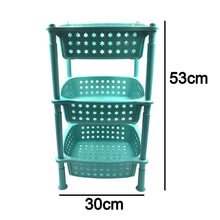 3 layer round Kitchen Trolley Basket ( MOQ :- 6 Pc) - dailyneed.life