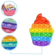 Ice Cream Softy- Fidget ping Sounds Toy, BPA Free Silicone, Push Bubbles Toy for Autism Stress Reliever, Sensory Toy It Toy - dailyneed.life