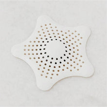 White Silicone Star Shaped Sink Filter Bathroom Hair Catcher Drain Strainers for Basin - dailyneed.life
