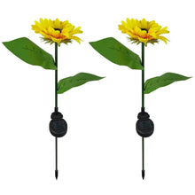 2 Pc Outdoor Solar Sunflower Lights Intelligent Light Control Waterproof Garden Landscape Stake Light - dailyneed.life