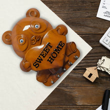 Cute Plastic Panda Key Holder, Wall Key Rack with 5 Hooks (1 Pc) - dailyneed.life