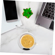 USB Warm Coaster Heated Coffee Mug Portable Office Desk Portable Cup, Heater Coffee Mug Warmer Electric Cup Warmer (1 Pc) - dailyneed.life