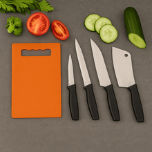 Chopping Board with Knife Set (Pack of 5) - dailyneed.life