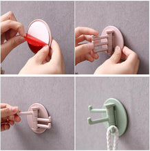 180° Rotating Punch-Free 3-Hook Sticky Hook – 1 Pc - dailyneed.life