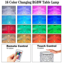 Crystal Touch Night Light for Bedroom Decor (16 Colors, Remote, USB) - dailyneed.life