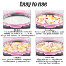 Ice-Frying Machine, Mini Ice Machine for Summer with Cartoon design Home Fried Ice Cream Machine - dailyneed.life