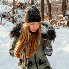 Cap for Winter Woolen Knitted Black Inside Fur Caps (1 Pc / Mix Design & Color) - dailyneed.life