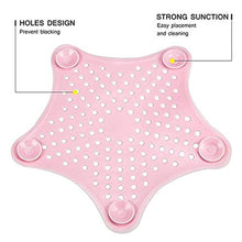 Baby Pink Silicone Star Shaped Sink Filter Bathroom Hair Catcher Drain Strainers for Basin - dailyneed.life