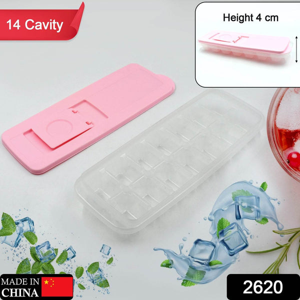Ice Cube Trays, Ice Tray Food Grade Flexible Silicone Ice Cube Tray Molds with Lids, Easy Release Ice Trays Make 14 Ice Cube, Stackable Dishwasher Safe - dailyneed.life