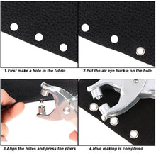 Grommet Setting Tool with 25 PCS Gold Eyelets Grommets Steel Hole Punch Setter Kit for Leather, Canvas, All Fabrics Men and Women Clothes, Shoes, Belts, Crafts - dailyneed.life