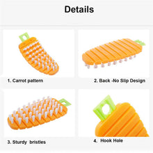 Vegetable Scrubbing Brush, Vegetable Scrubber Non‑Toxic Fruit Brush Carrot Shape Vegetable Brush for Potato for Vegetable - dailyneed.life