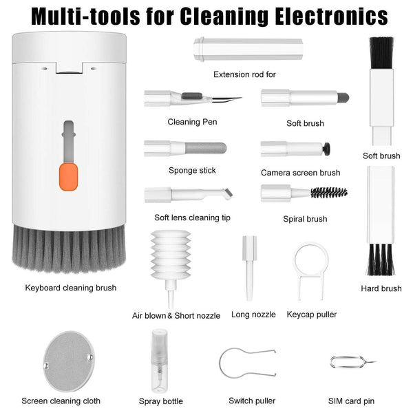 20-in-1 Keyboard Cleaner Kit – Electronic Cleaning Brush, Spray & Tools for Laptop, Phone, Camera & More - dailyneed.life