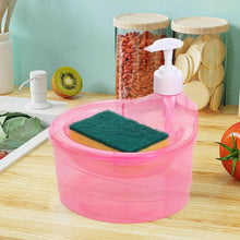 2-in-1 Double Layer Liquid Soap Dispenser with Pump & Sponge – Practical Kitchen & Hotel Sink Soap Pump Bottle (Rectangle) - dailyneed.life