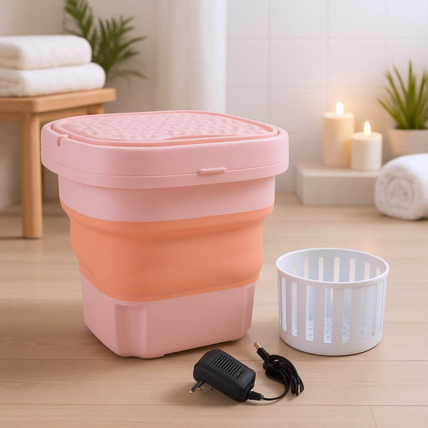 Portable Washing Machine, Foldable Washer and Dryer Combo (1 Set / Mix Color) - dailyneed.life