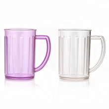 Stylish Juice Glass With Handle, Water Glass, Beer Glass, Milk Shake Glass, Multipurpose Glass Plastic Beer Mug, Unbreakable Beer Tasting Glasses, Clear Juice Glasses Suitable for Kids (2 pc) - dailyneed.life