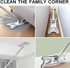 X Shape Mop or Floor Cleaning Hands-Free Squeeze Microfiber Flat Mop System 360° Flexible Head, Wet and Dry mop for Home Kitchen with 1 Super-absorbent Microfiber Pads. - dailyneed.life