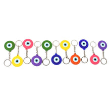 Evil Eye Rubber / Silicone Keychain (12 Pcs Set / Mix Color) - dailyneed.life