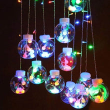 12 Wish Balls Window Curtain String Lights with 8 Flashing Modes Decoration for Home Decoration, Diwali & Wedding LED Christmas Light Indoor and Outdoor Light ,Festival Decoration (Plastic, Multi Color) - dailyneed.life