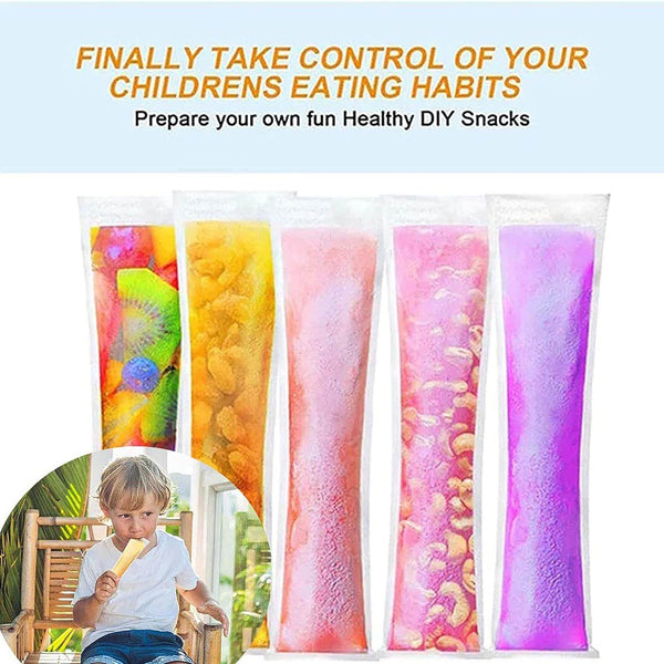 DIY Manual Popsicle Maker – Reusable Ice Cream Mold (Approx 20 Pcs Packing Bag) - dailyneed.life