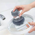 Soap Dispensing Dish Brush (1 Pc): Palm Brush, Kitchen Cleaning - dailyneed.life