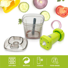 2in1 Press Vegetable Choppers for Kitchen (1100 ML) - dailyneed.life