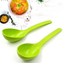 Plastic Spoon Kitchen Multipurpose Serving Ladle for Frying, Serving, Turner, Curry Ladle, Serving Rice, Spoon Used While Eating and Serving Food Stuffs Etc (2 Pcs Set / 10 Inch ) - dailyneed.life
