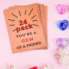 Heart-Shaped Crystal Gem Valentines with Gift Cards (24 Pc) - dailyneed.life