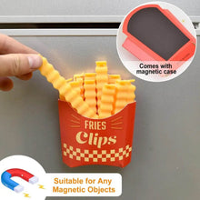 Cute French-Fries-Shaped Bag Clips With in a Magnetic Box (12 Pcs Set) - dailyneed.life