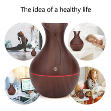 Mini Wooden Vase Pot Diffuser Cool Mist Atomization Humidifier (1 Pc) - dailyneed.life
