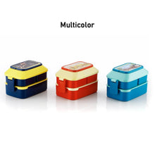 5621 Double Layer Lunch Box Stylish Lid Lunch Box With Fork & Spoon Lunch Box For Children School Lunch Box  - dailyneed.life