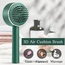 Air Cushion Massage Brush with Long Handle & Self-Cleaning Detangling Comb, Hair accessories - dailyneed.life