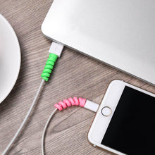 Spiral Charger Cable Protector Data Cable Saver Charging Cords Protective for All Universal Cable Cover (Pack of 10) - dailyneed.life