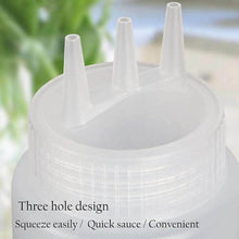 Ketchup Bottles With 3 Nozzle For Sauce, Mayonnaise, Chocolate Syrup Using Bottle Reusable Plastic Bottle ( 360ml ) - dailyneed.life