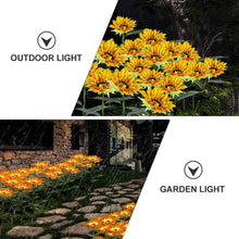 Garden Solar Sunflower Outdoor LED Light Inserted Ground Simulation Plant (4 Pcs Set) - dailyneed.life